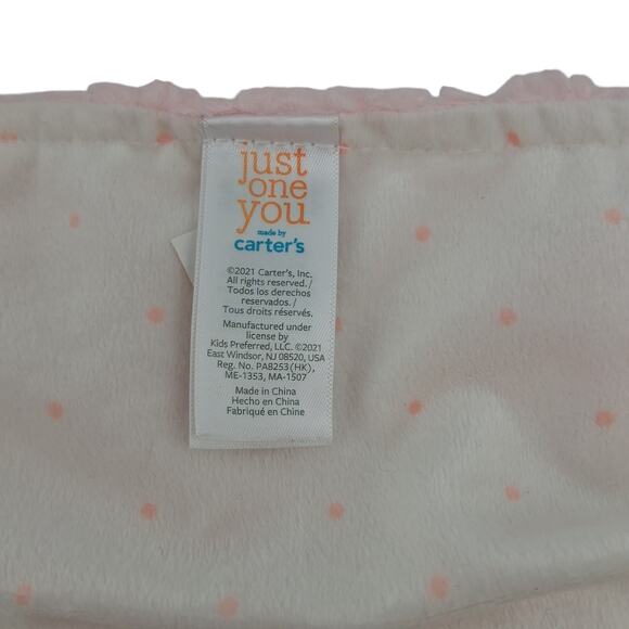 Just One You Made by Carter 2021 Pink Fuzzy Owl Lovey Plush Baby Blanket Soft - Picture 5 of 6